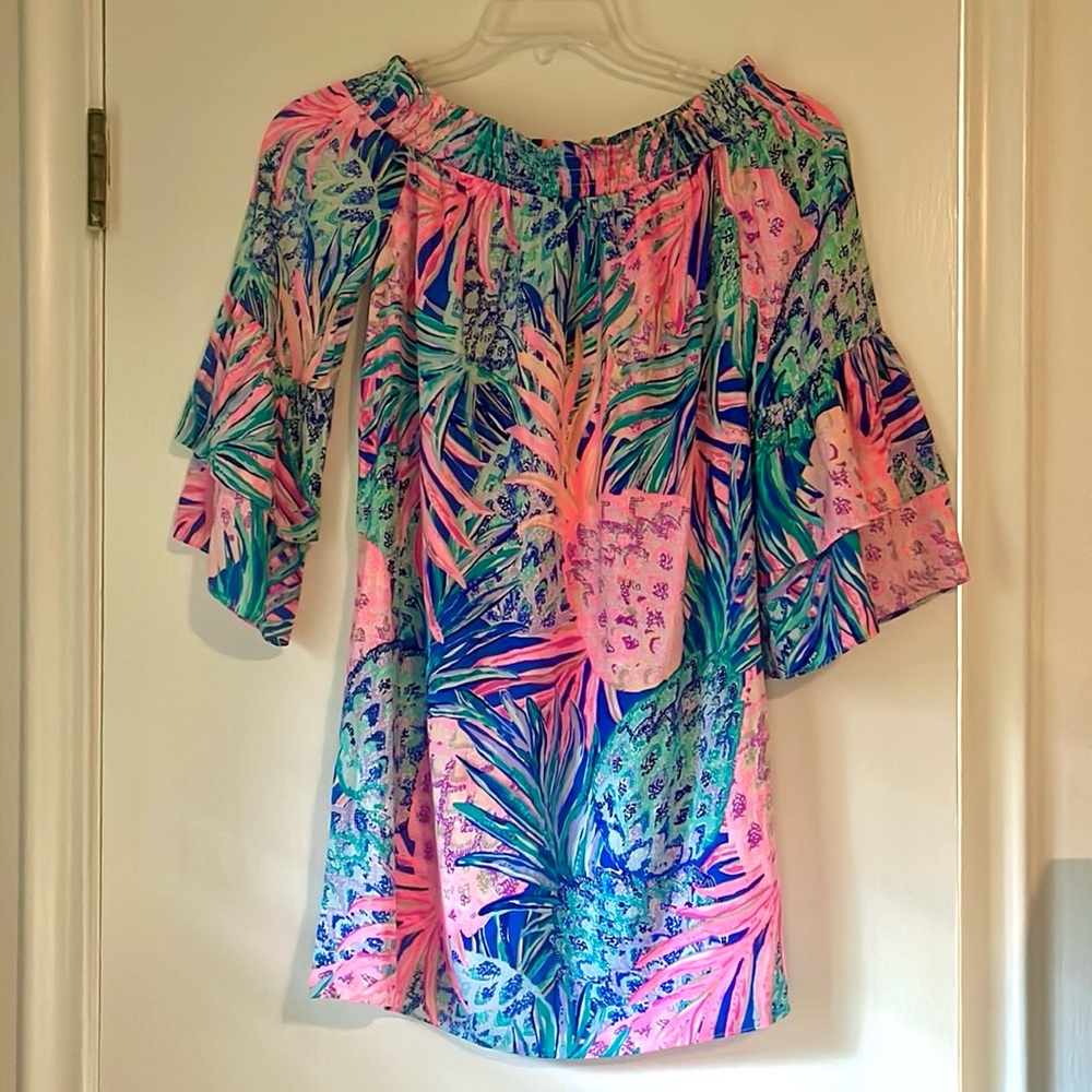 Lilly Pulitzer Dress - Tobyn Tunic off the Shoulder - Picture 11 of 15